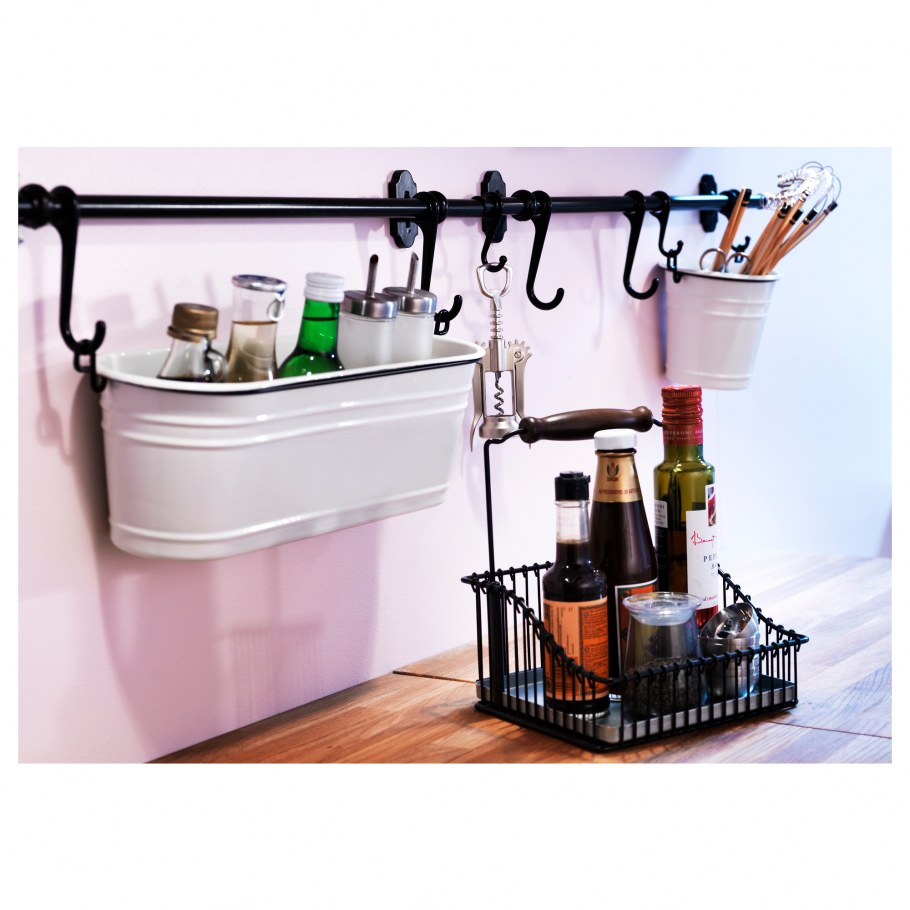 Черный рейлинг ФИНТОРП икеа