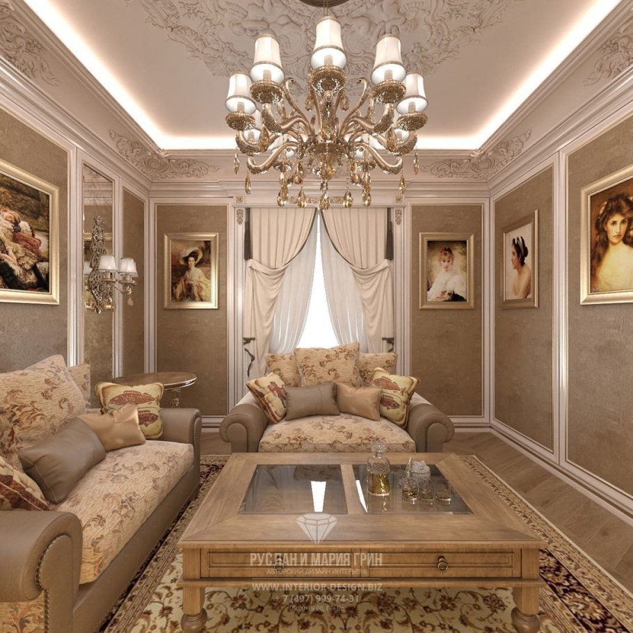 Гостиная в классическом стиле
