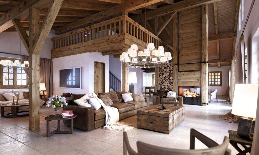 Шале в стиле рустик