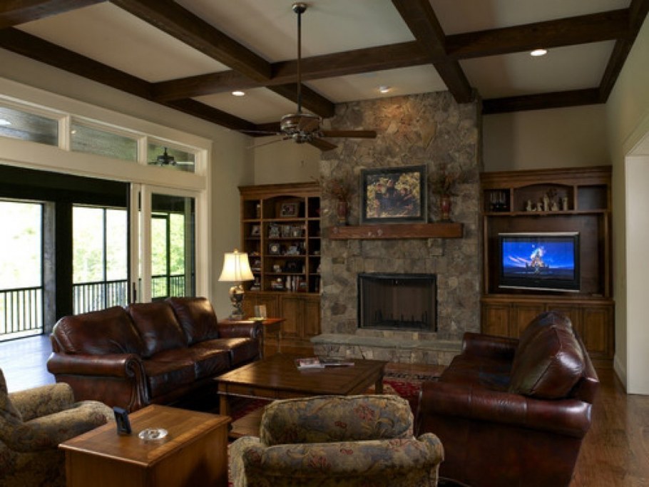 Камин интерьер Shale