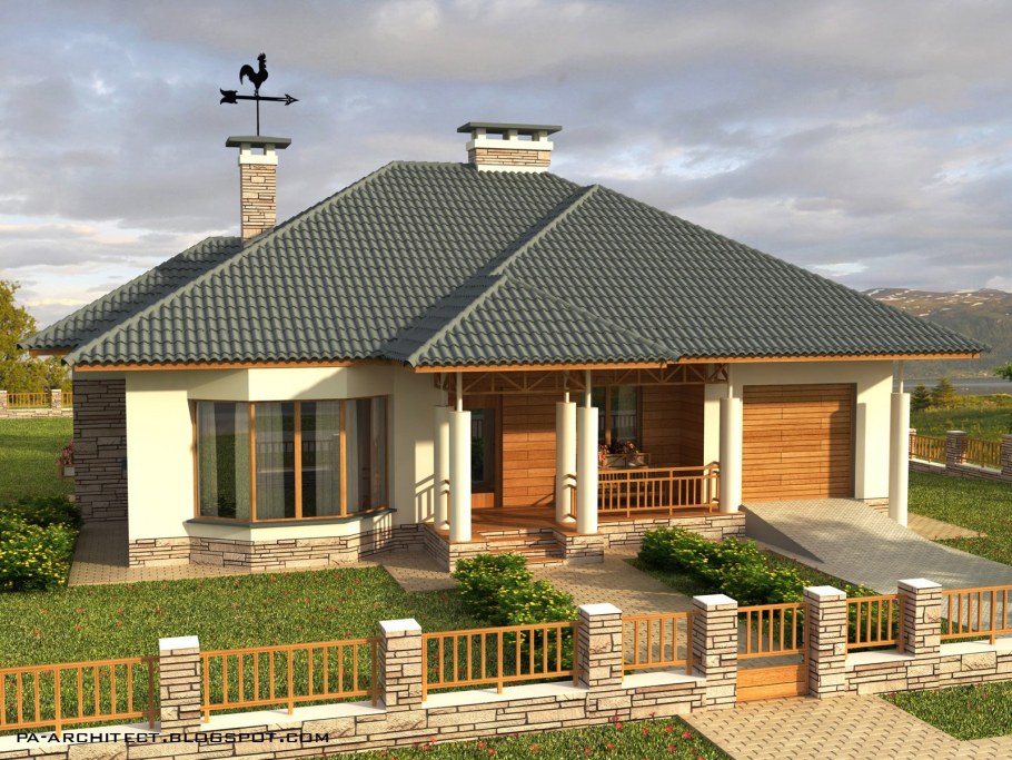 Одноэтажный коттедж