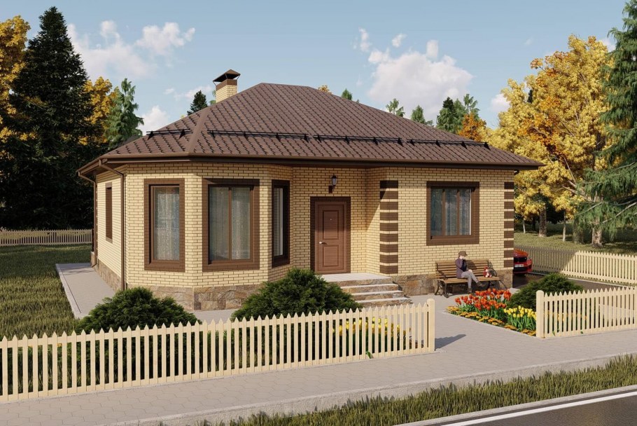 Дом кирпичный 110 кв.м с мансардой