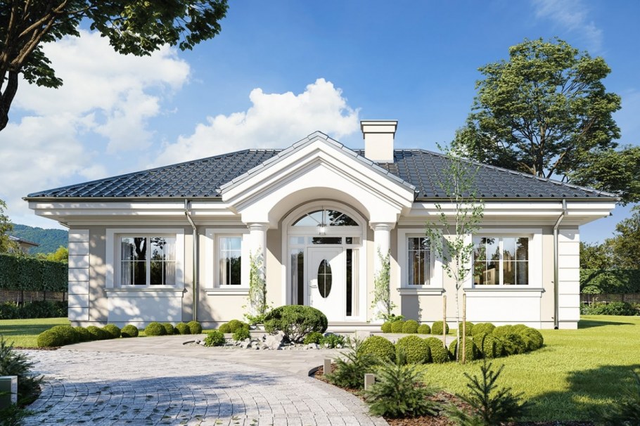 Одноэтажная усадьба Неоклассика