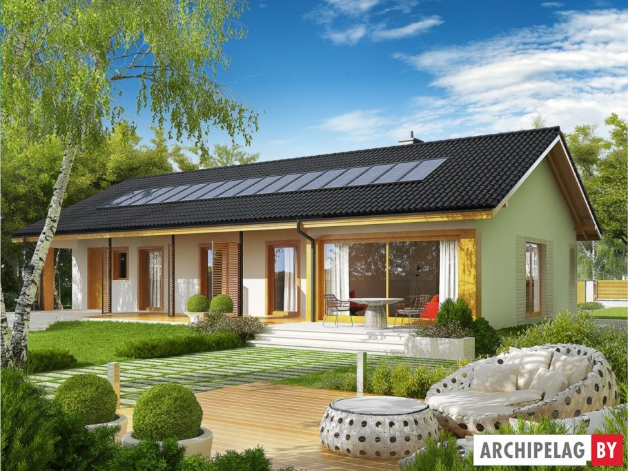 Одноэтажный коттедж «Лури