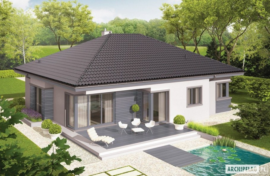 Проект бунгало одноэтажное s-143