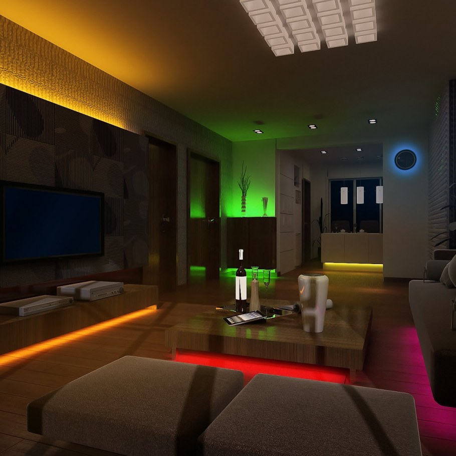 Лампа с РГБ подсветкой