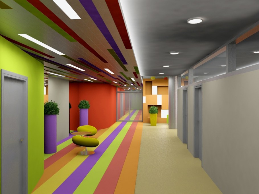 Интерьер холлов в детском саду