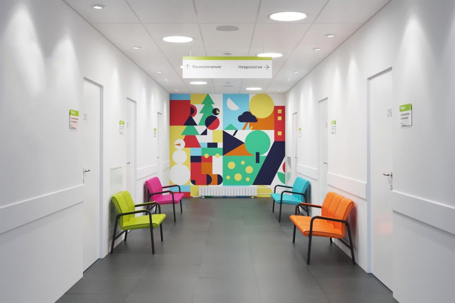 Интерьер детской поликлиники
