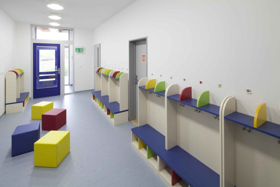 Современные раздевалки в детском саду