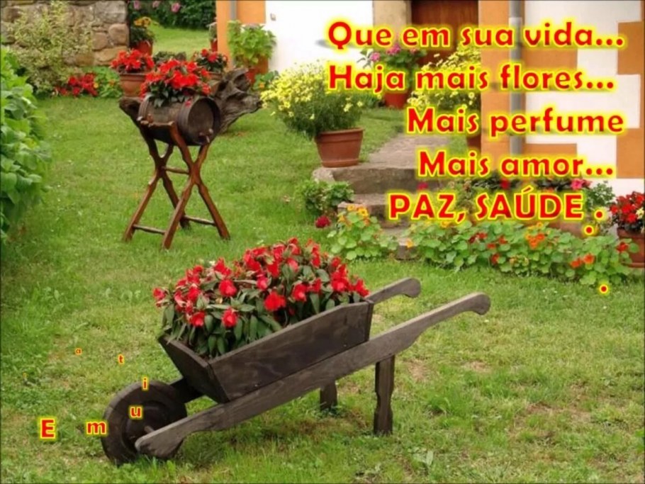 Клумба в деревенском стиле