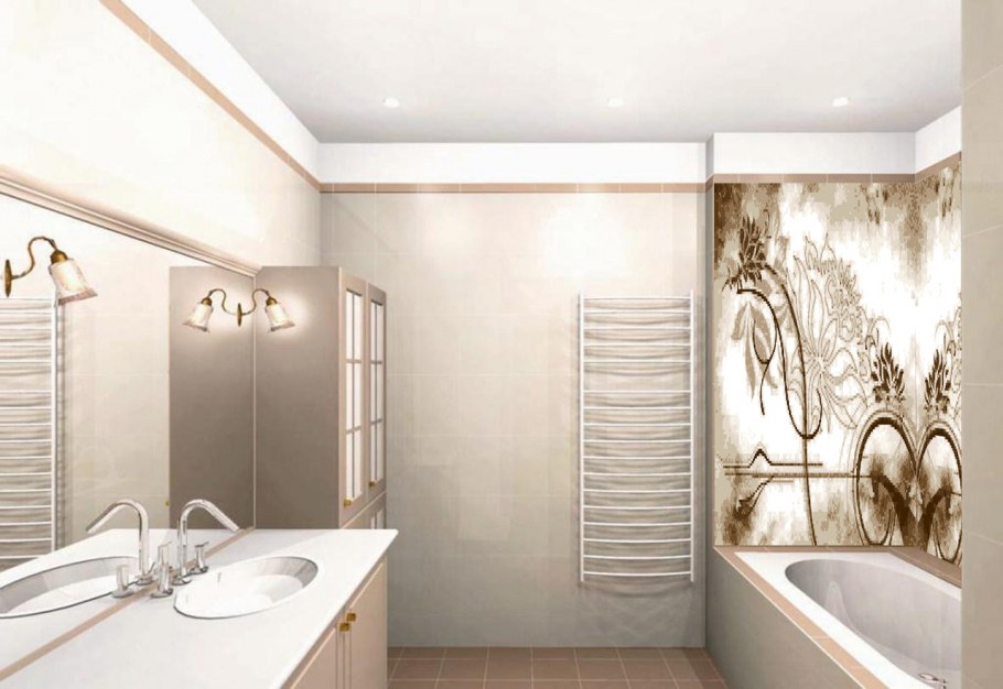 Декоративное панно в ванную комнату