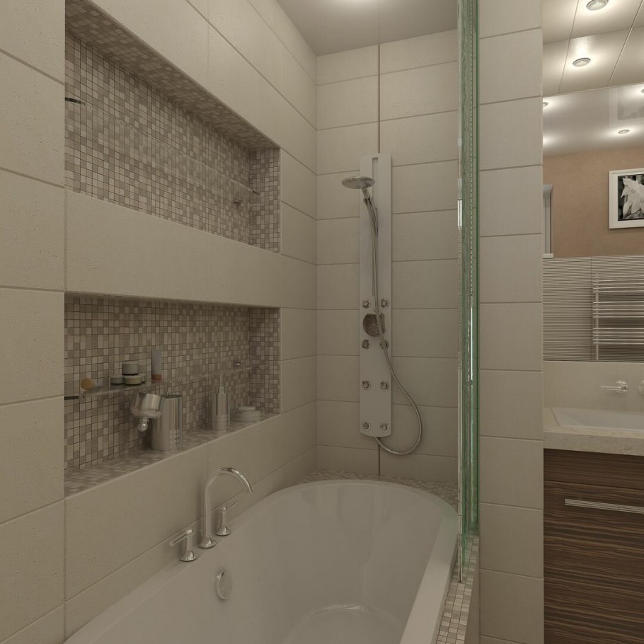 Интерьер ванной комнаты в хрущевке