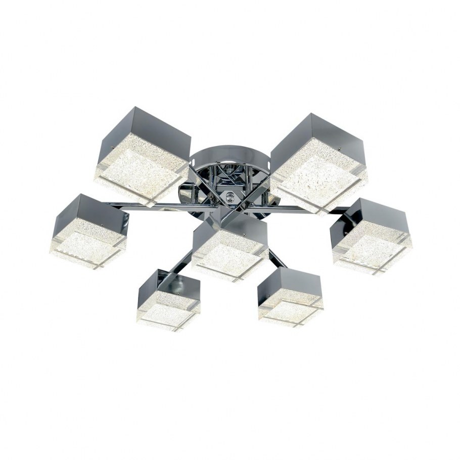 Люстра светодиодная Максисвет геометрия 1-1699-7-CR Y led, led, 56 Вт