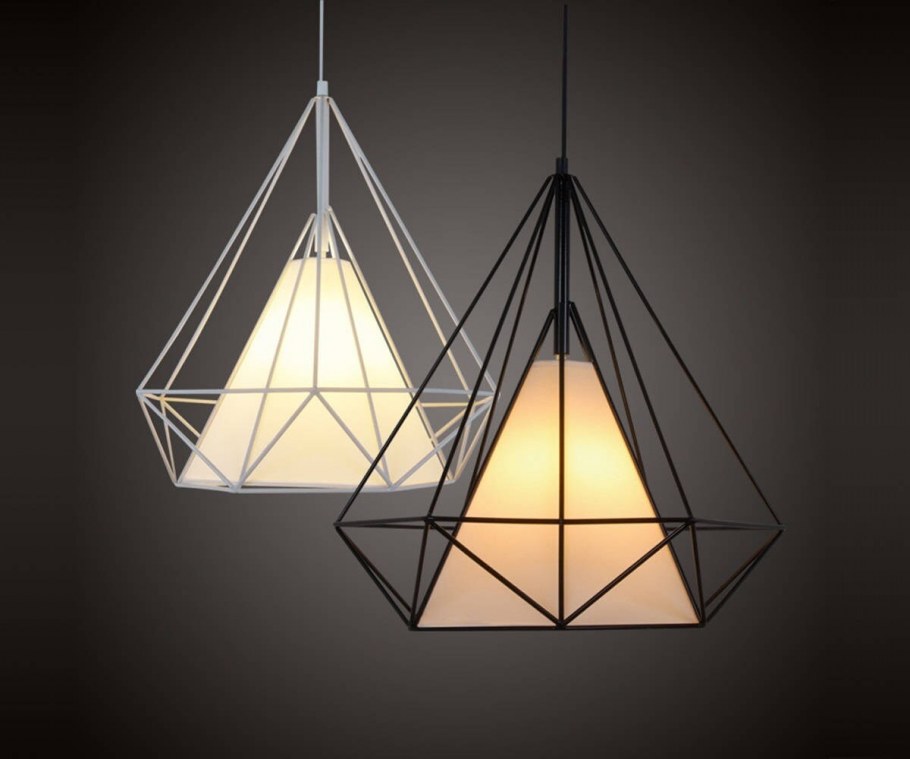 Люстра лофт геометричная