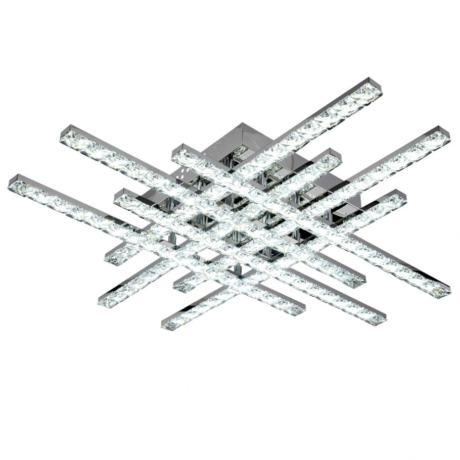 Люстра светодиодная Максисвет геометрия 1-1692-8-CR Y led, led, 64 Вт