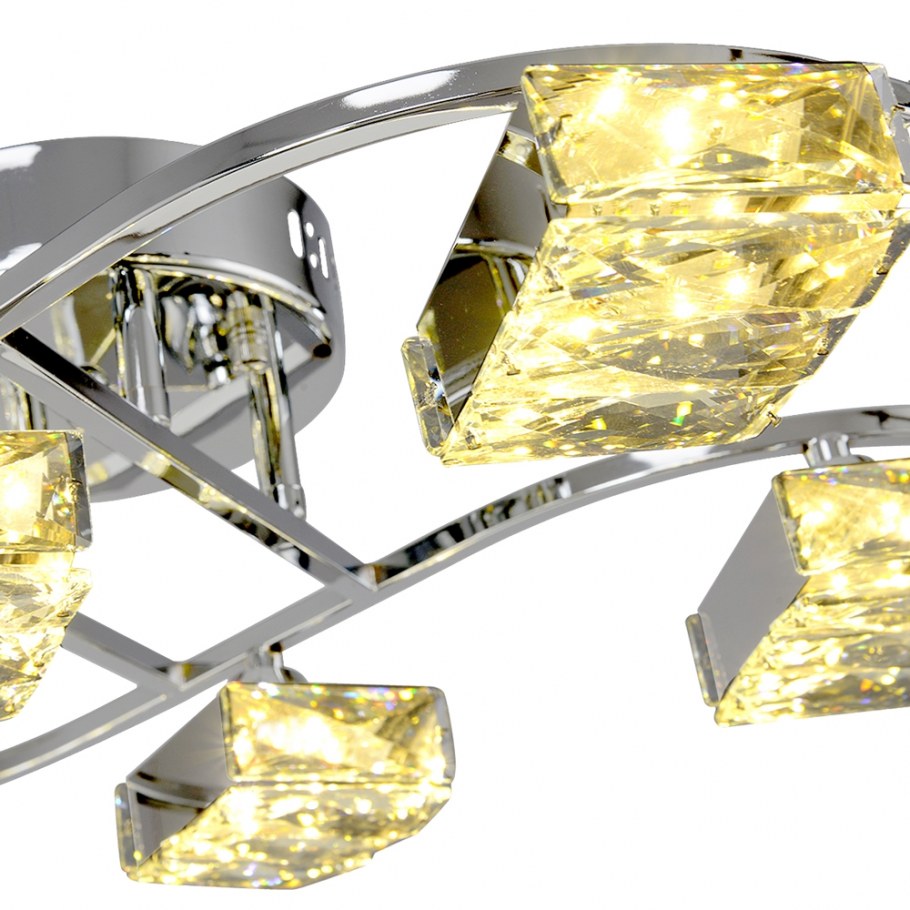 Люстра светодиодная Максисвет геометрия 1-1663-4-CR Y led, led, 48 Вт