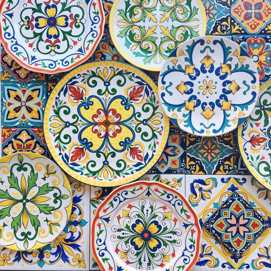 Орнаменты итальянской майолики