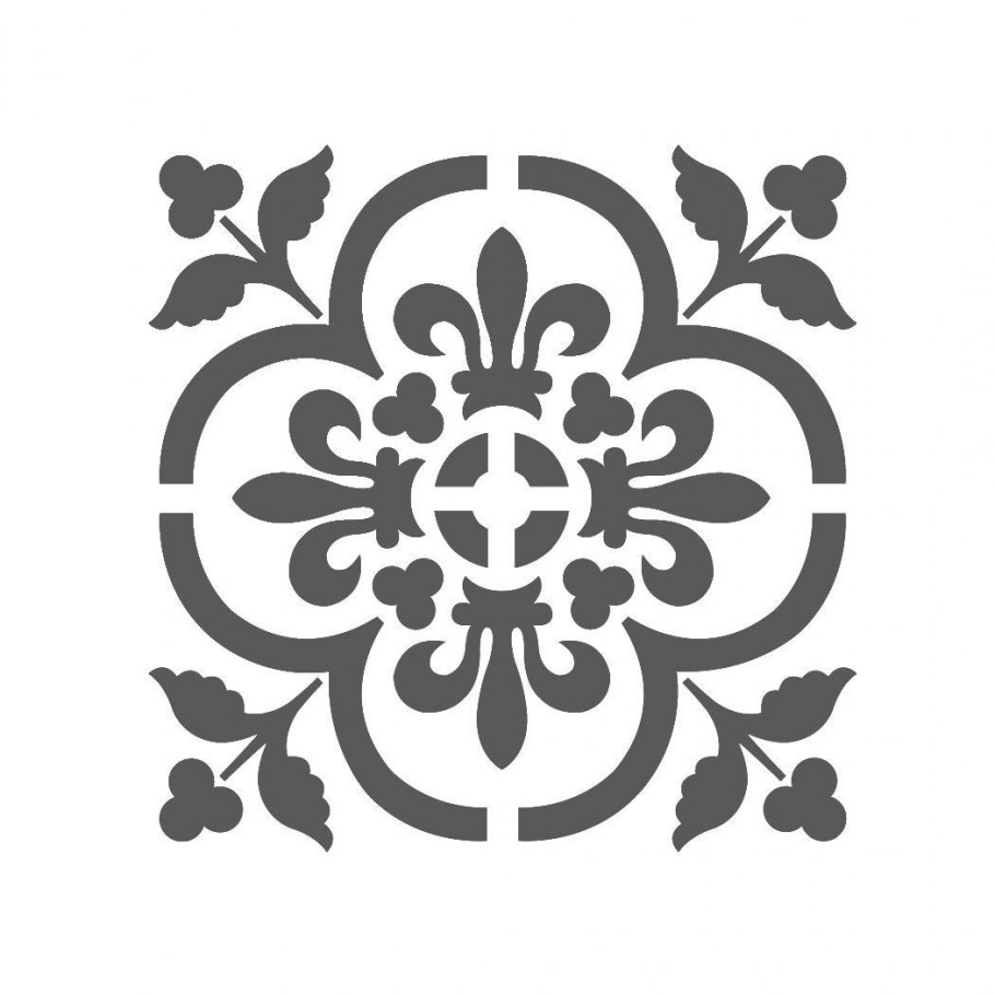 Трафареты для декора пола