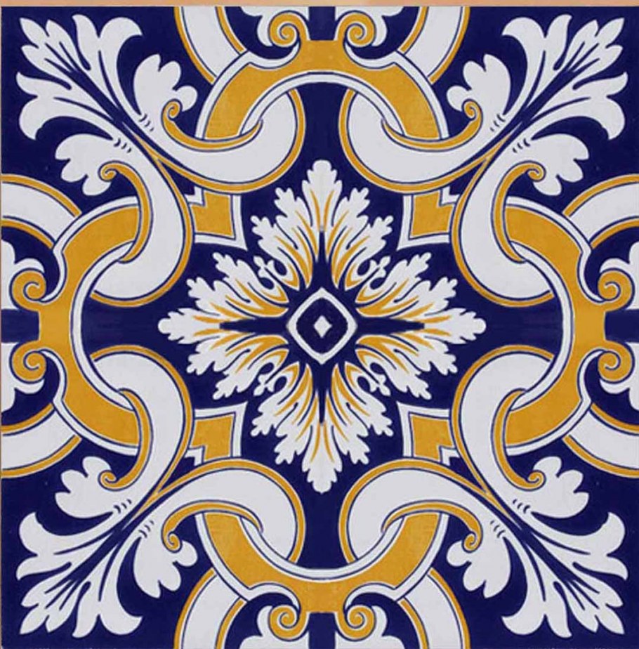 Vintage Ceramic Tile Portuguese azulejo