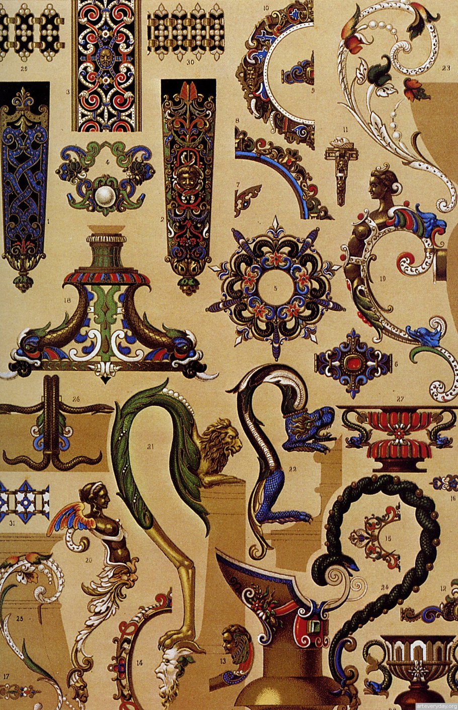 Орнамент Италия 17 век