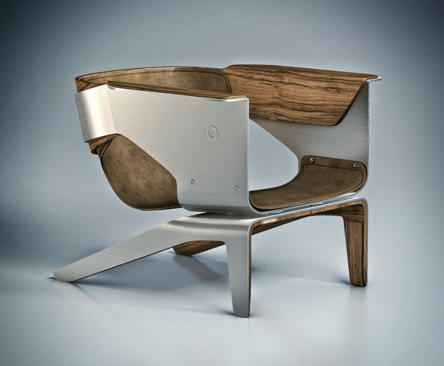 Футуристичная мебель из фанеры