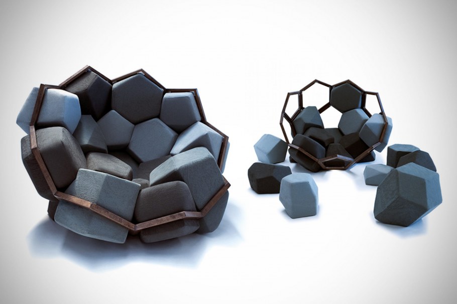 Кресло геометрической формы