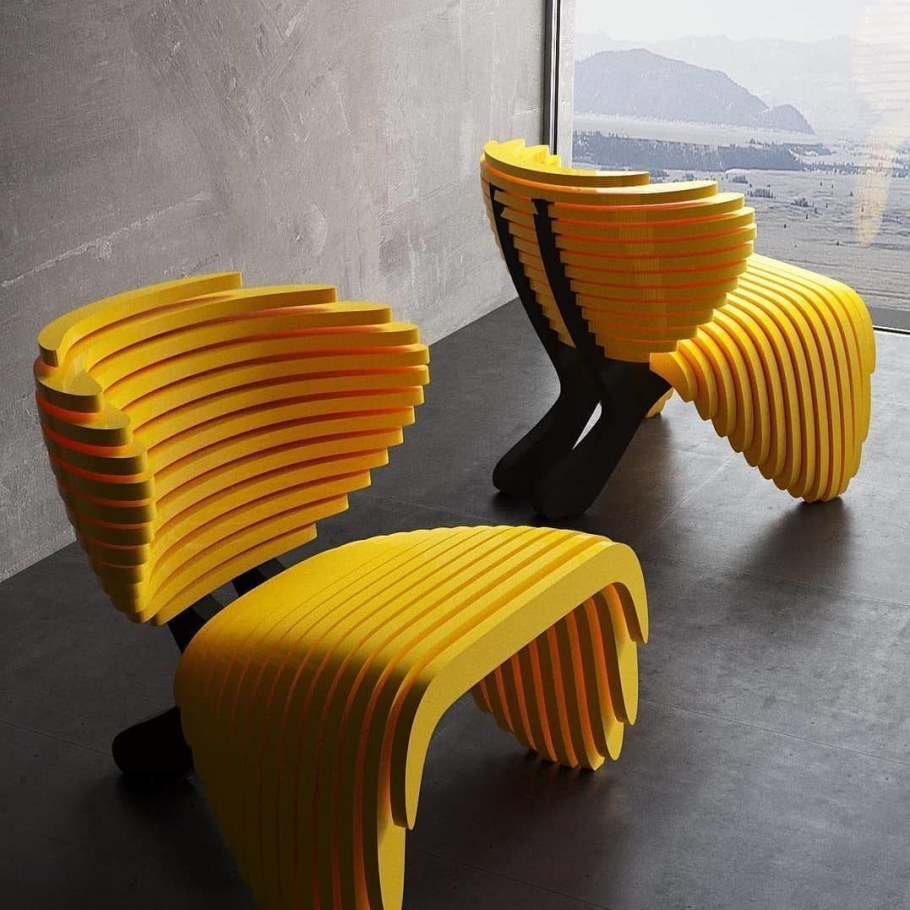 Параметрика из фанеры мебель