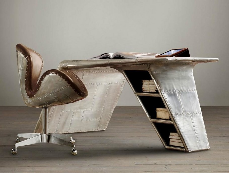 Restoration Hardware стол письменный Авиатор