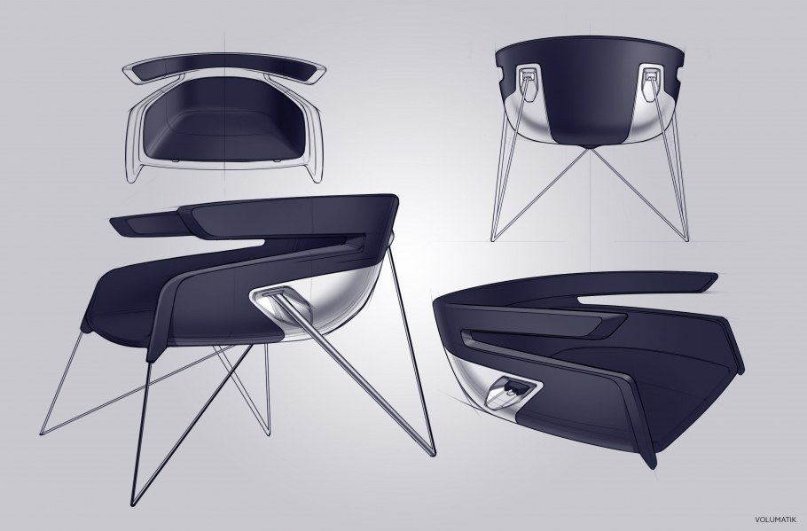 Промышленный дизайн кресло