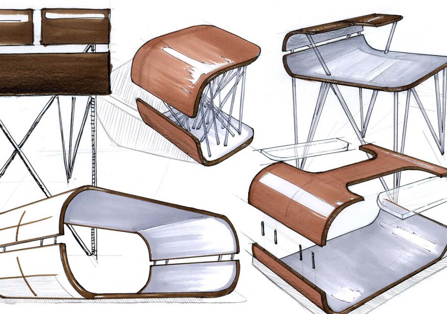 Скетч детской мебели трансформер