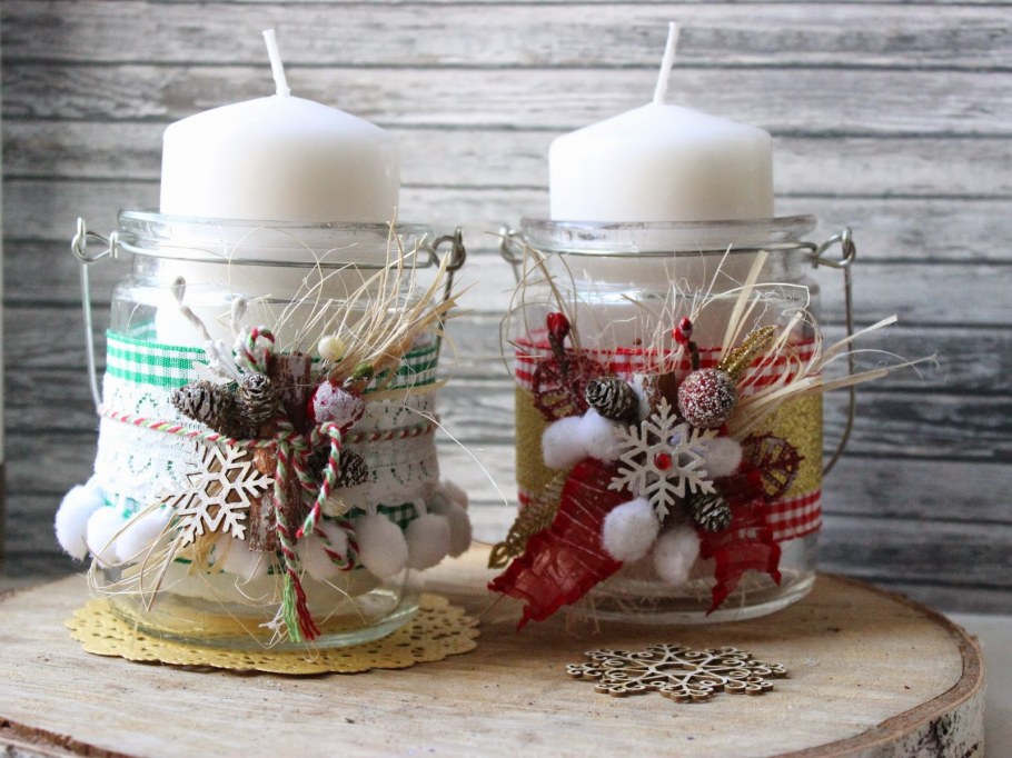 Новогодние композиции в стекле