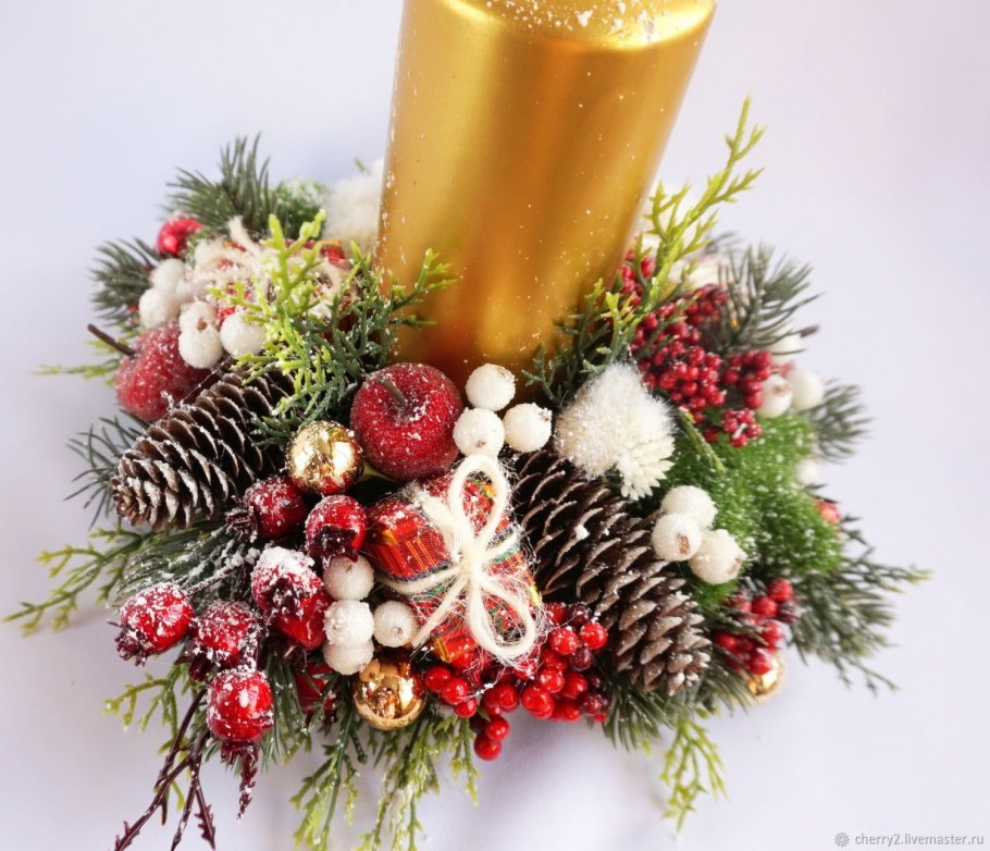 Новогодние декоративные баночки