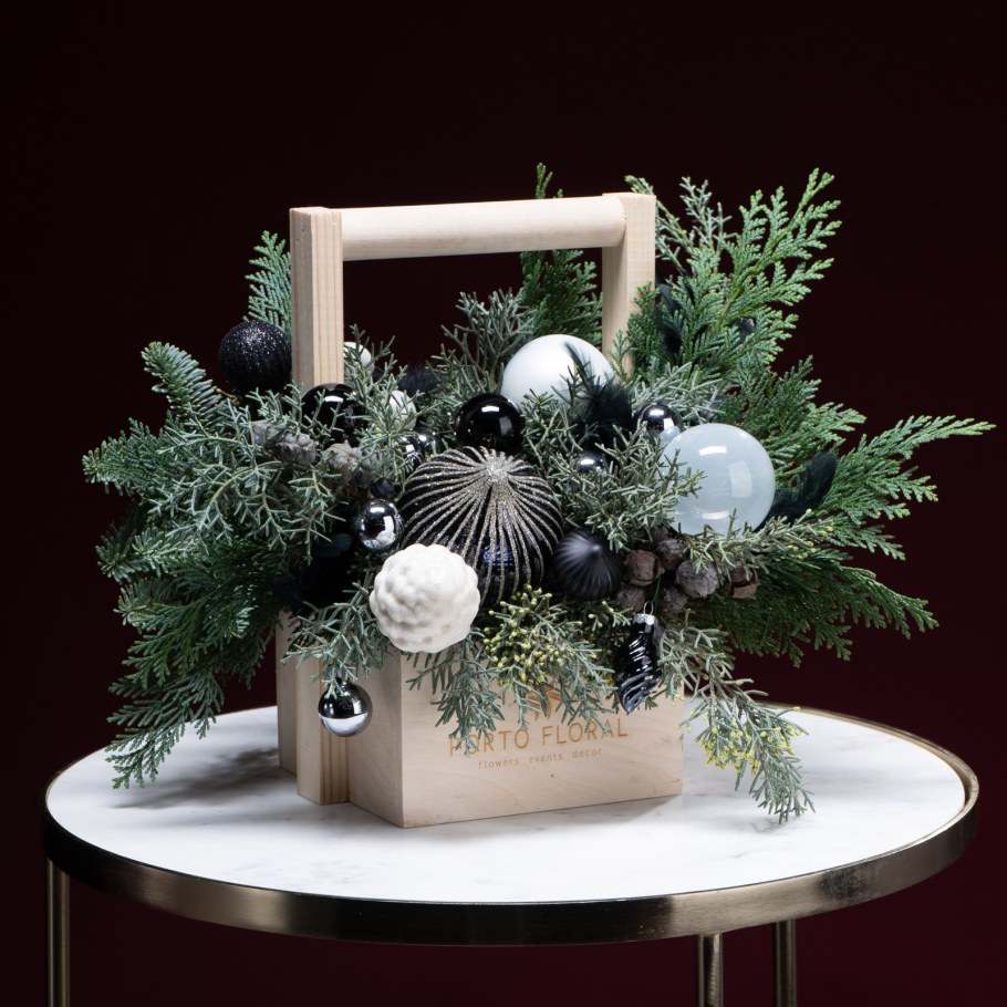 Декор вазы на новый год