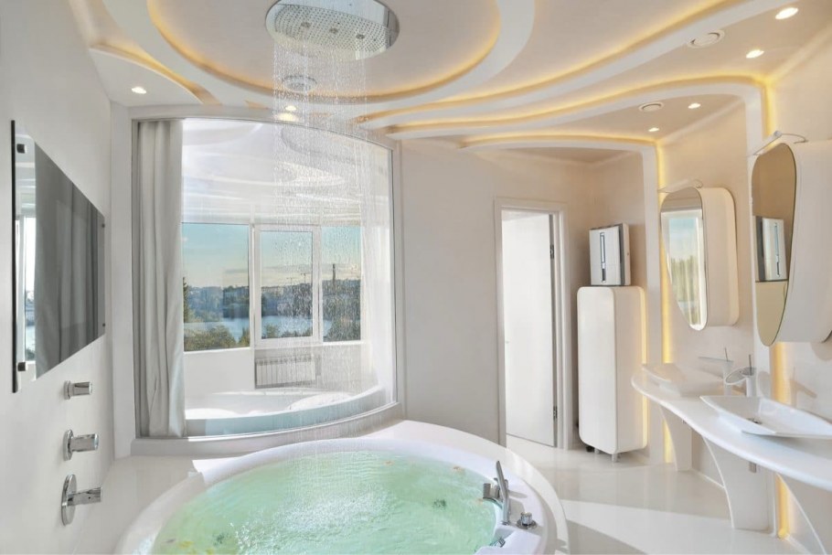 Футуристическая ванная комната