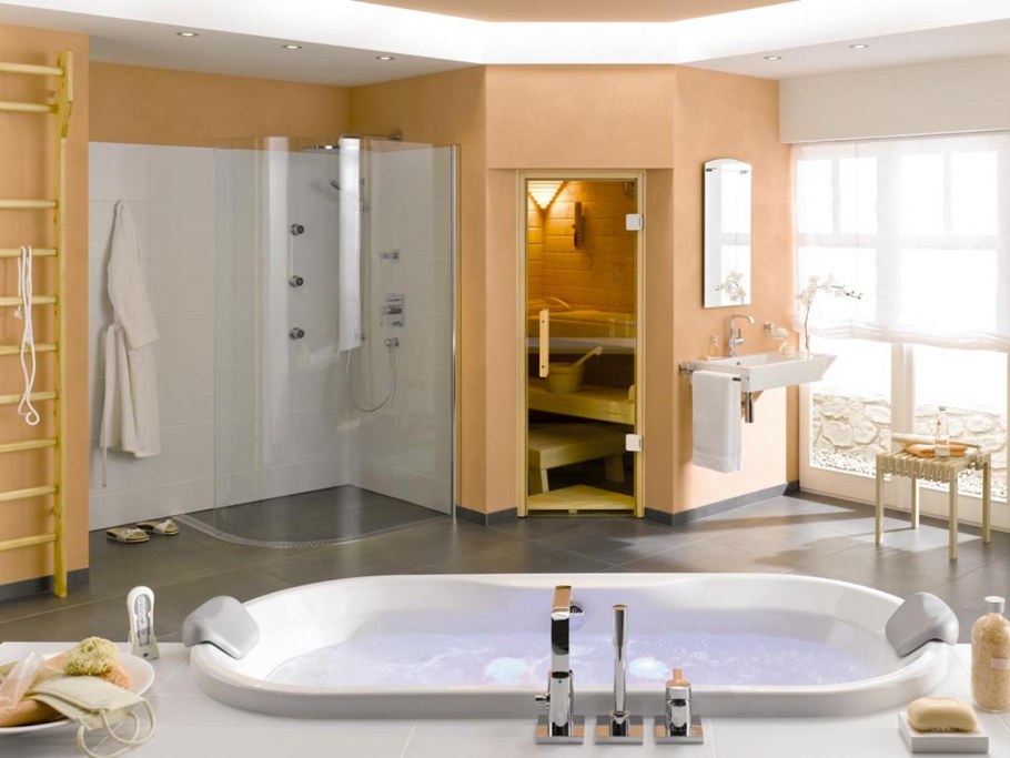 Спальня с ванной комнатой