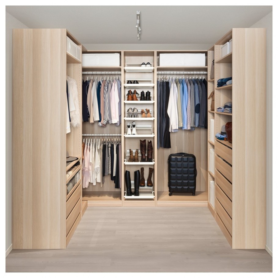 Гардеробная стеллажная система икеа