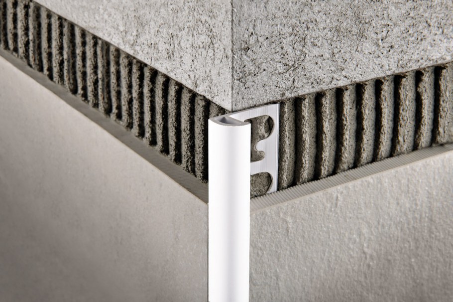 Трим для плитки наружный алюминиевый