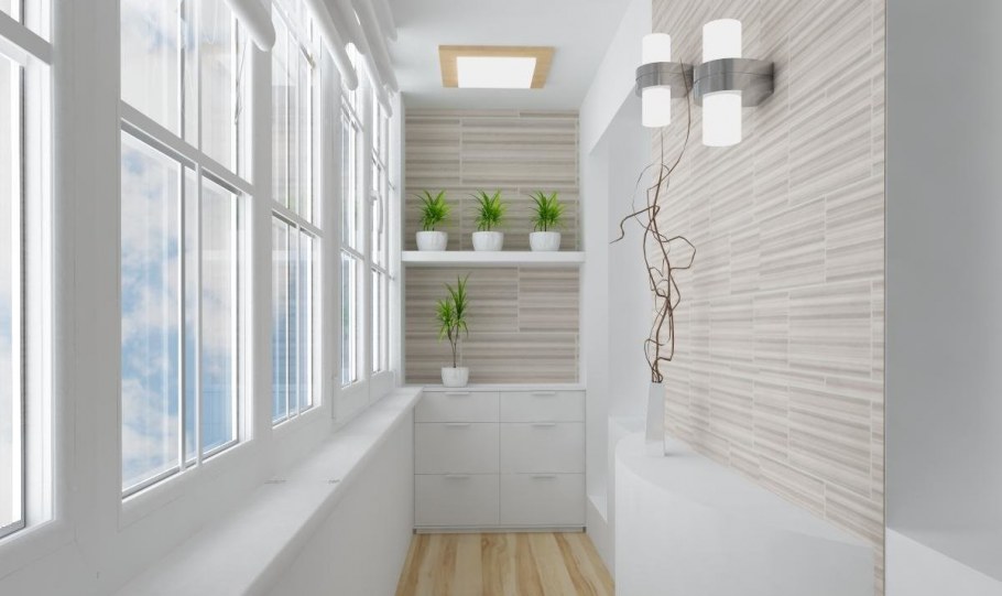 Отделка лоджии