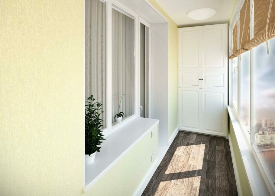 Отделка балкона