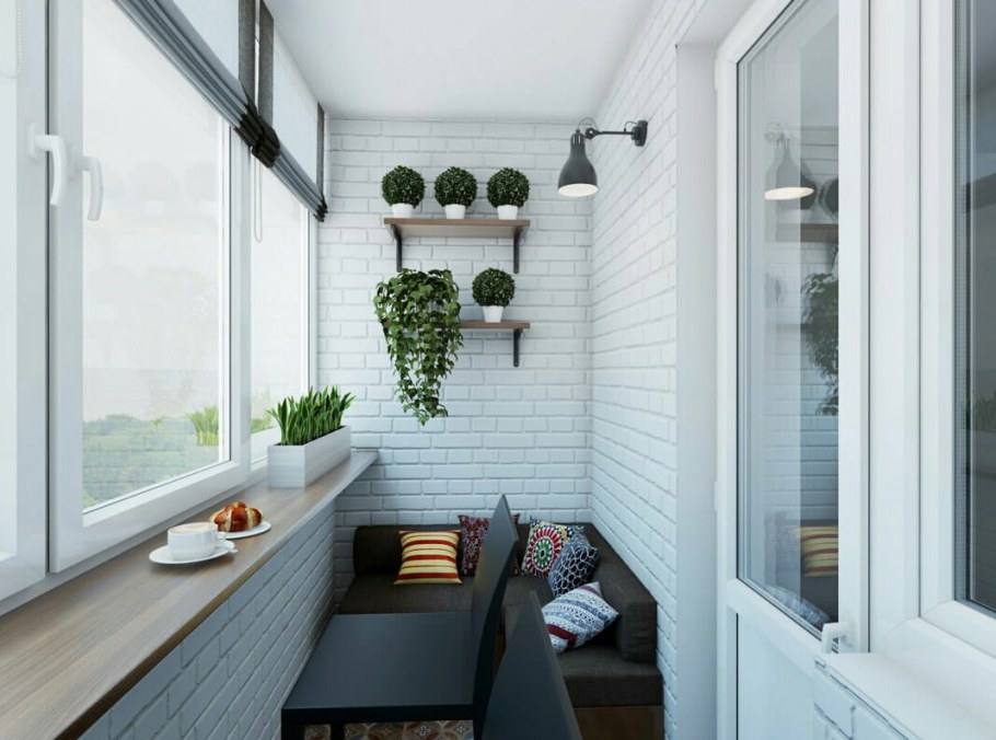 Дизайнерская отделка балкона