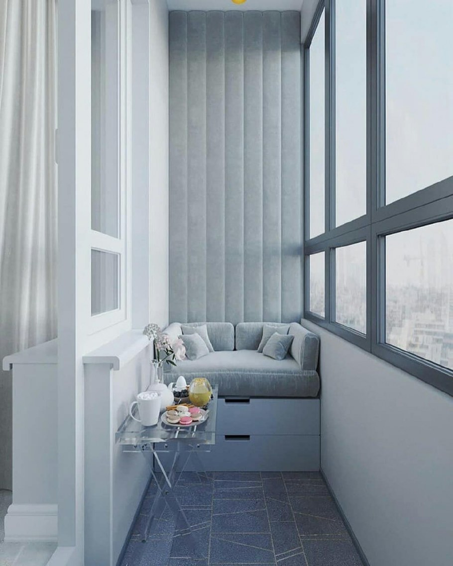 Отделка балкона