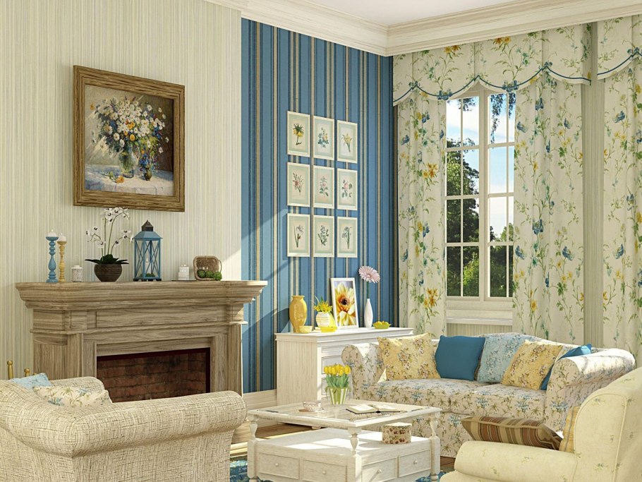 Зал в стиле Прованс