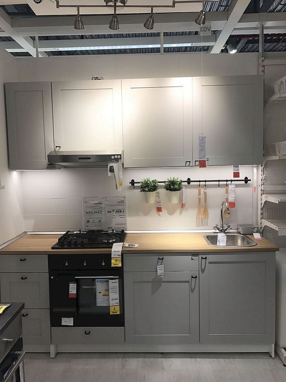 Серая кухня икеа кхокскульт