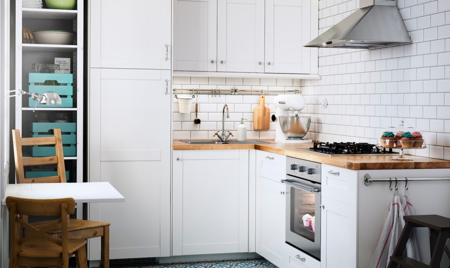 Кухня Веддинге икеа в интерьере