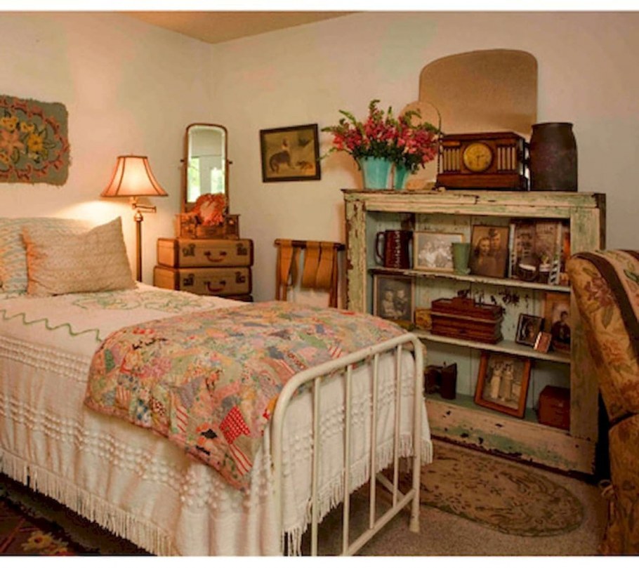 Спальня в винтажном стиле