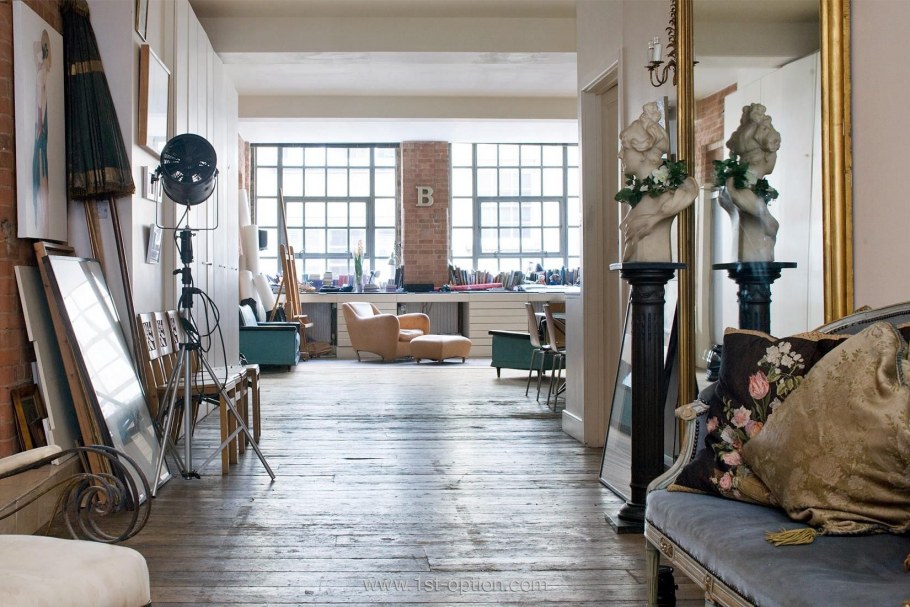 Интерьер квартиры в винтажном стиле