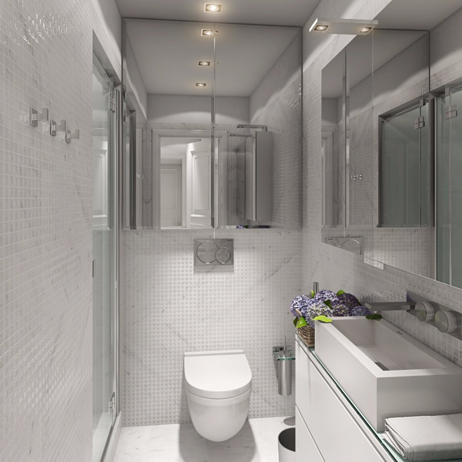 Интерьер туалета в салоне красоты