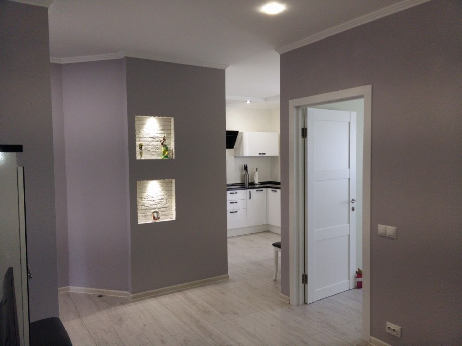 Цвет в коридоре стен под покраску