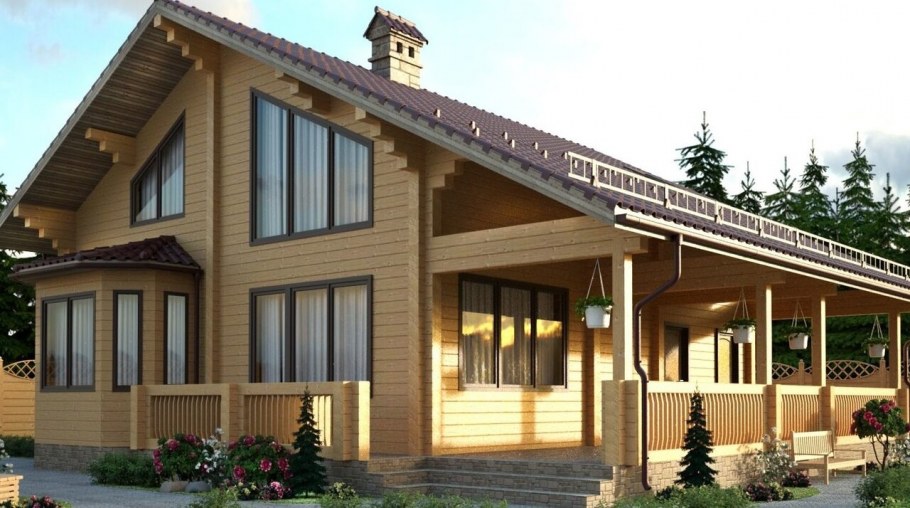 Проект Скандинавия из клееного бруса