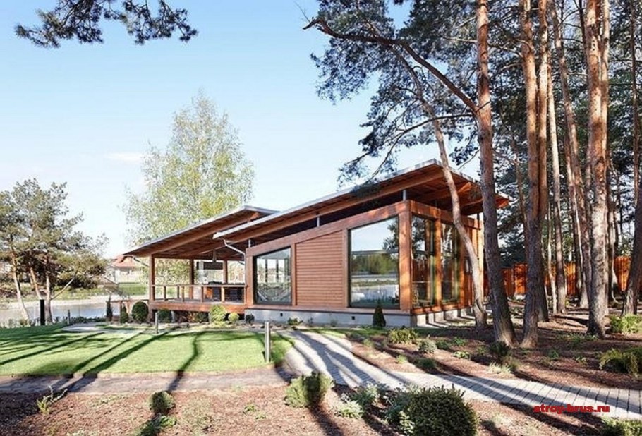 Проект дома Скандинавия из клееного бруса